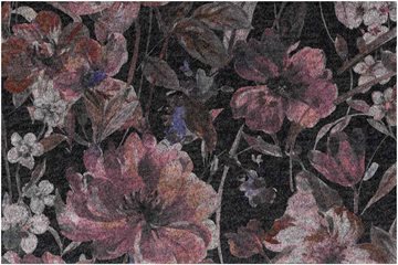 jersey stof med blomster